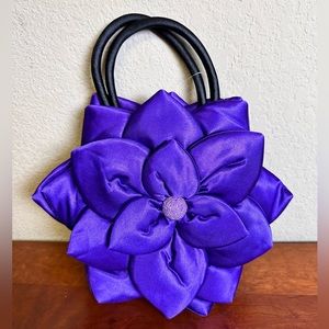 Flower purse NWT satin